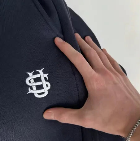 Fashion Embroidery Spring and Autumn Men's Pants Hip Hop Street Wear Casual Sports Pants Loose Y2K Zipper Hip Hop Men's Pants