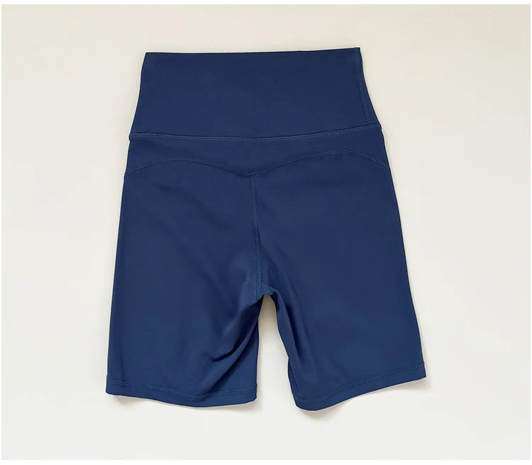 High waisted and hip lifting peach hip sports shorts for women in summer  feeling yoga and fitness pants for running and cycling