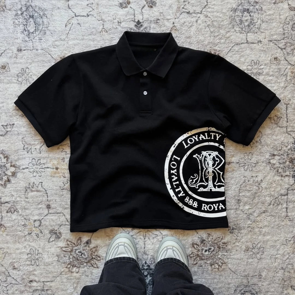 Strange Sharp Bright Lines Half-side Pattern T-shirt Original Color Classic Retro Design POLO Shirt New Trendy Couple Clothing