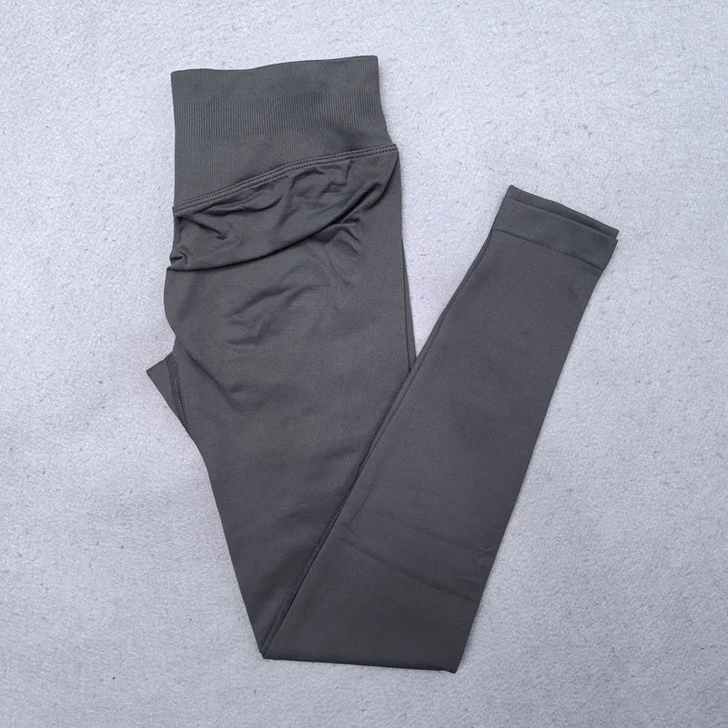 Seamless Yoga Set Women 2Pcs Padded Halter Tank Top Scrunch Butt Lifting Gym Leggings Set Woman Sportswear Workout Clothes