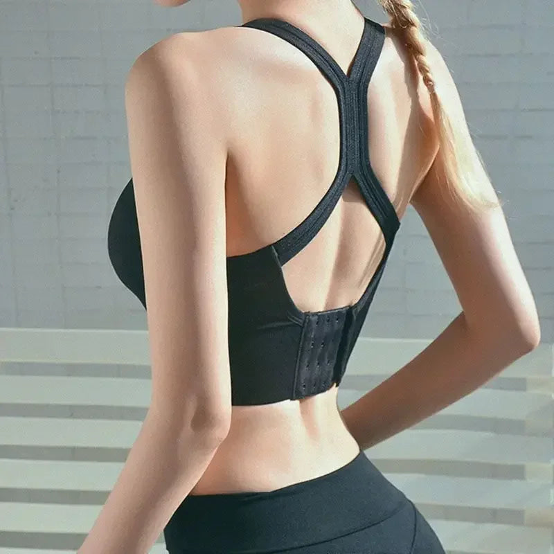 New Women Four Season No Steel Ring Gathering Bra Fashionable U-neck Sports Seamless Shock-absorbing Anti Glare Women Underwear