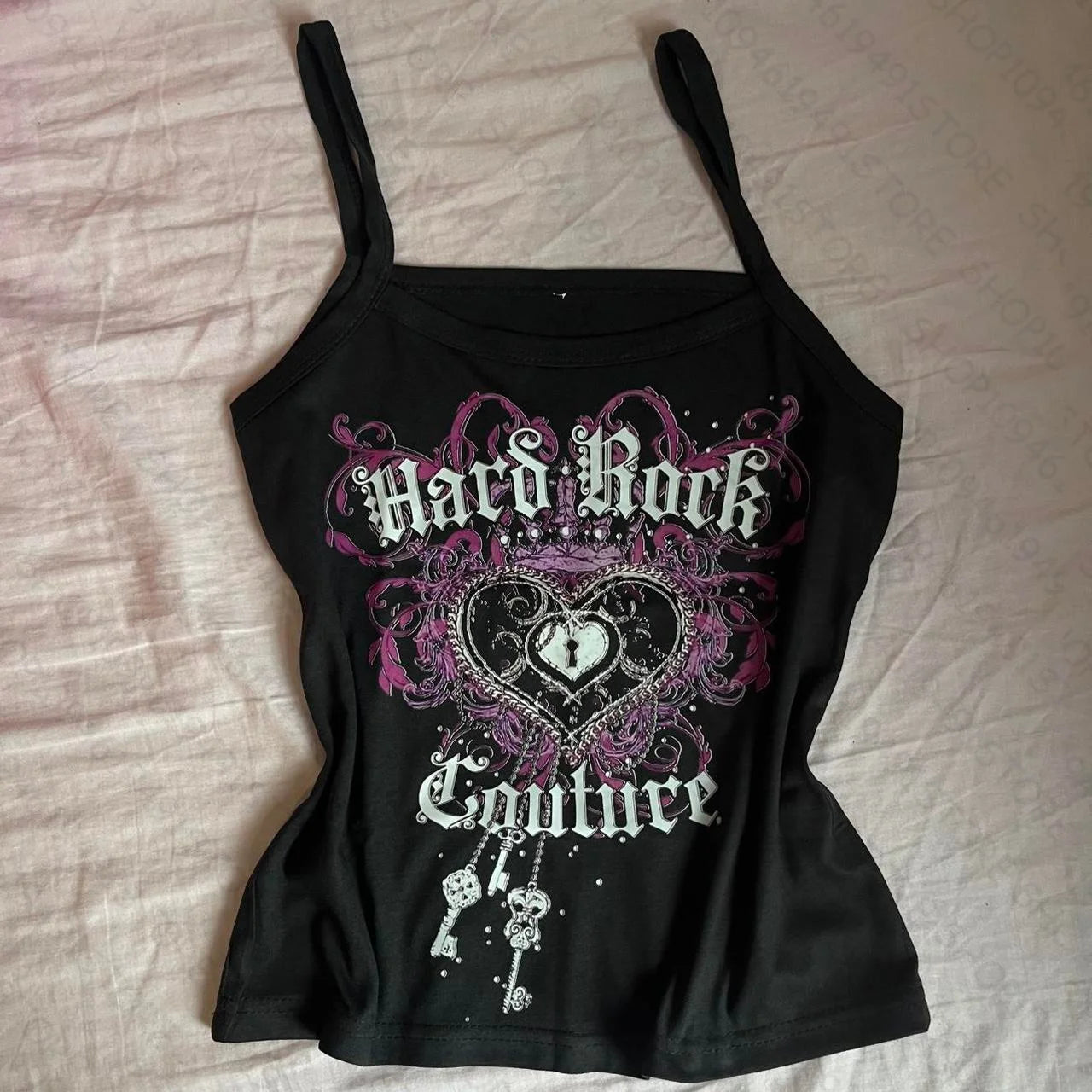 Graphic Retro Crop Top Black Tanks & Camis O Neck Casual T Shirt for Women y2k Aesthetic Vintage Basic Tees Ladies Clothes