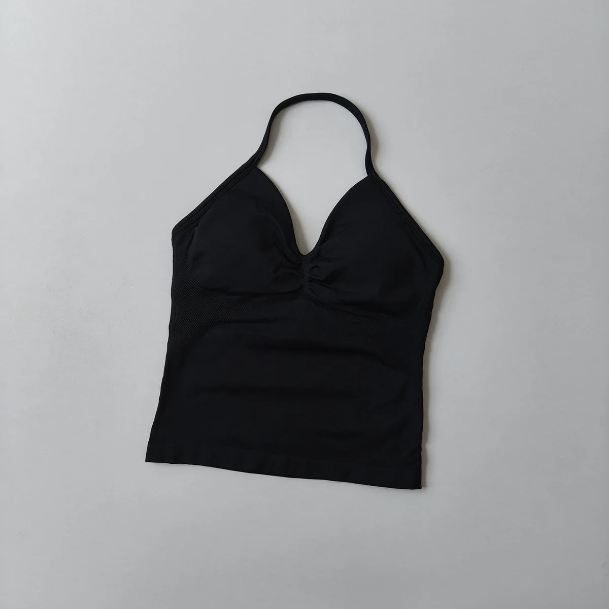 NO LOGO Women's Longline Strappy Backless Gym Top Scrunch Workout Open Back Bra Tank Top for Running Yoga Shirt