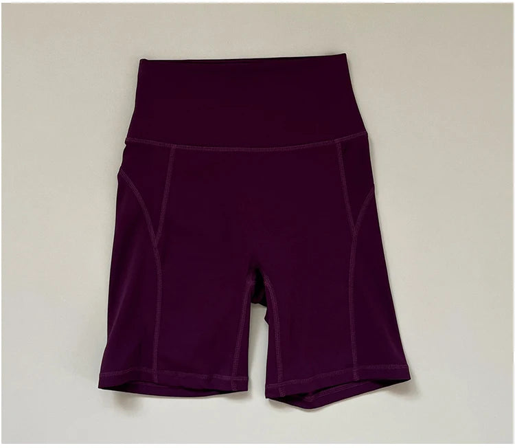 High waisted and hip lifting peach hip sports shorts for women in summer  feeling yoga and fitness pants for running and cycling