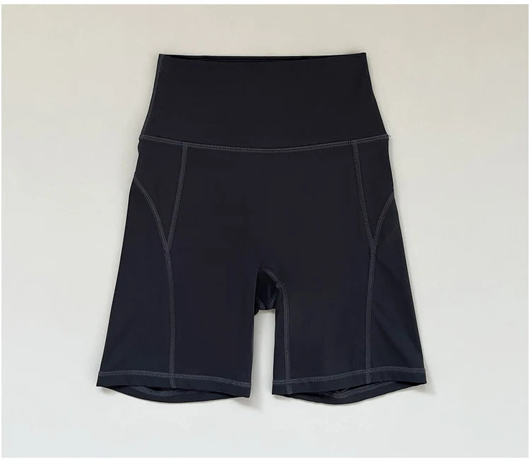 High waisted and hip lifting peach hip sports shorts for women in summer  feeling yoga and fitness pants for running and cycling