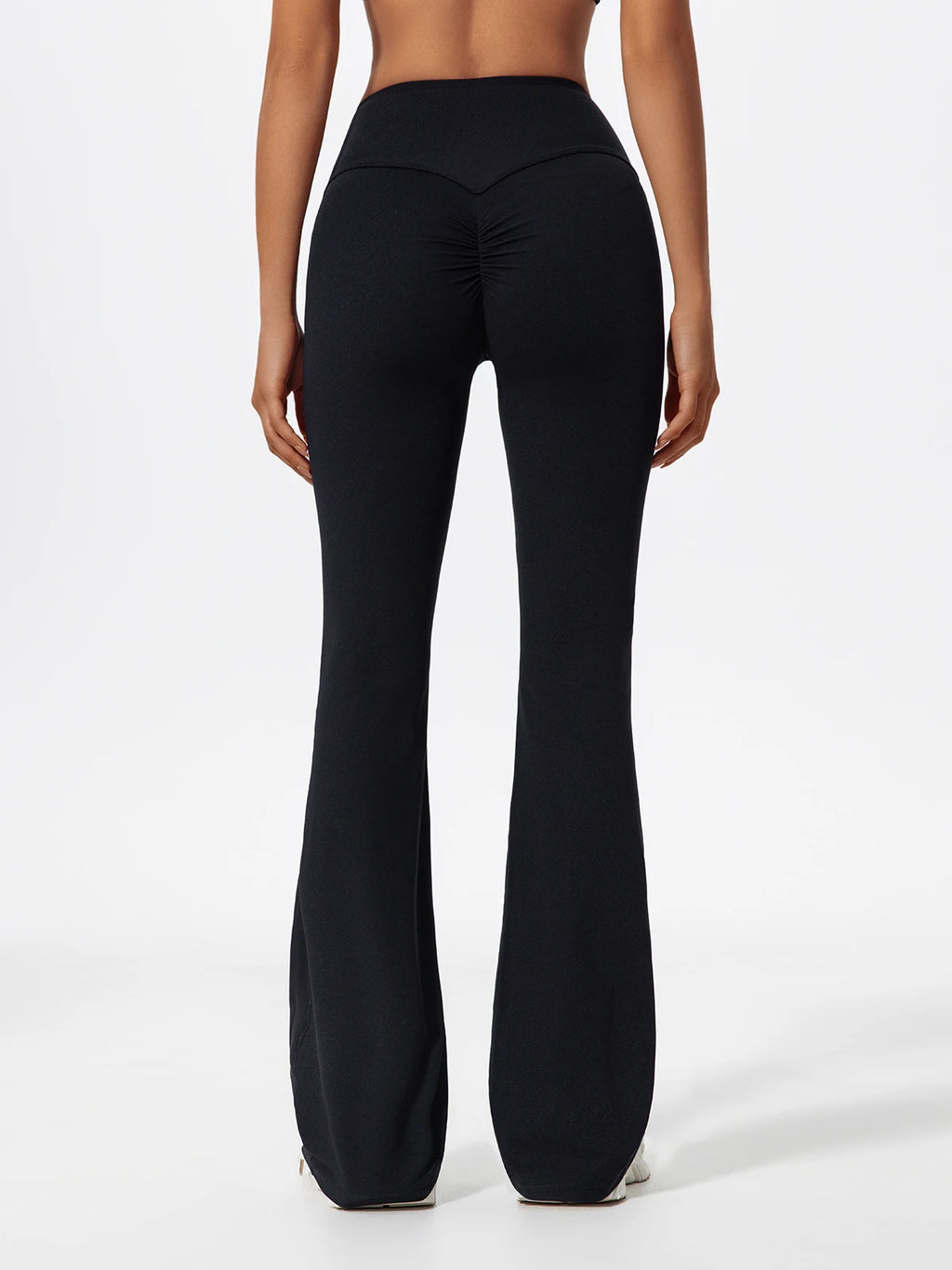 Hearuisavy Straight-Leg Sports Pants Gym Clothing Pilates Fitness Tights Naked Feeling Compression Wide Leg Yoga Leggings Women