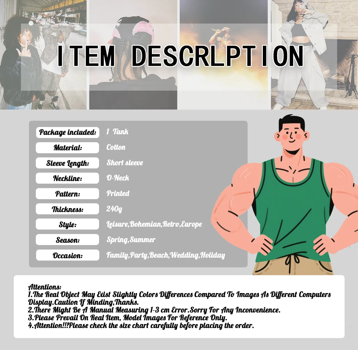 Fashion HXH Printed Anime Washed Tanks 2025 Summer Sleeveless Vests Vintage Back Print Tank Tops Camping & Hiking Wear T-shirts
