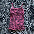 Leopard pattern Camisole rock aesthetic emo girl Y2K crop tops casual punk hottie harajuku hip hop street retro chic womens vest