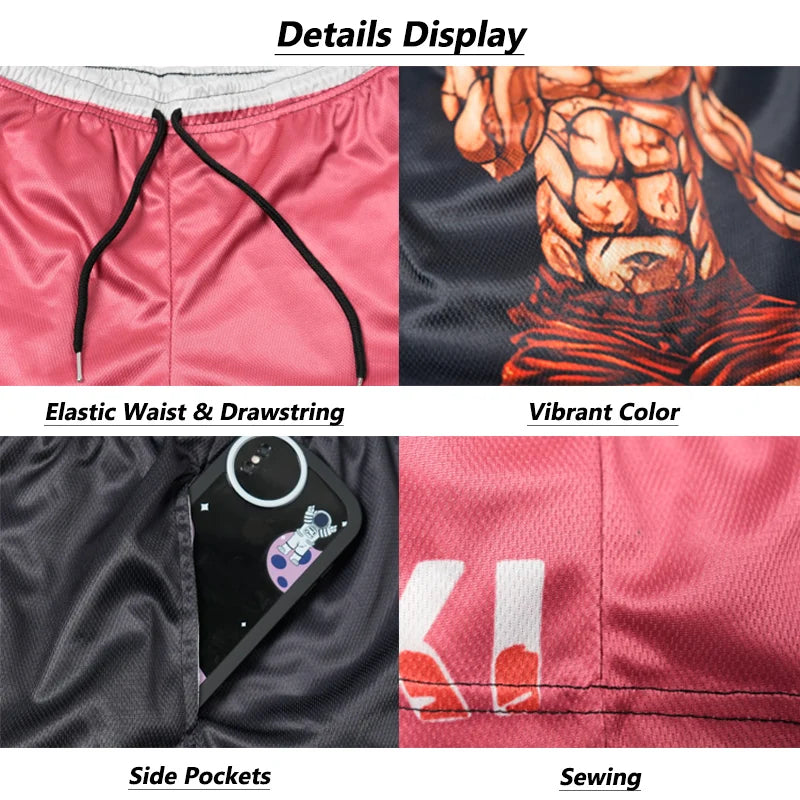 Y2K Christian Angel Cross Print Gym Shorts for Men Active Track Shorts with Pockets Athletic Workout Training Running Jogging