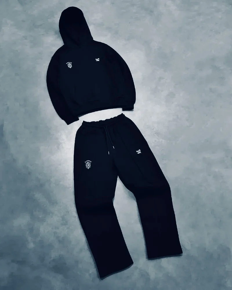 Y2k Men Clothing set Punk Street retroGothic tracksuit Harajuku Trend Hip Hop personality pattern embroidery oversized tracksuit