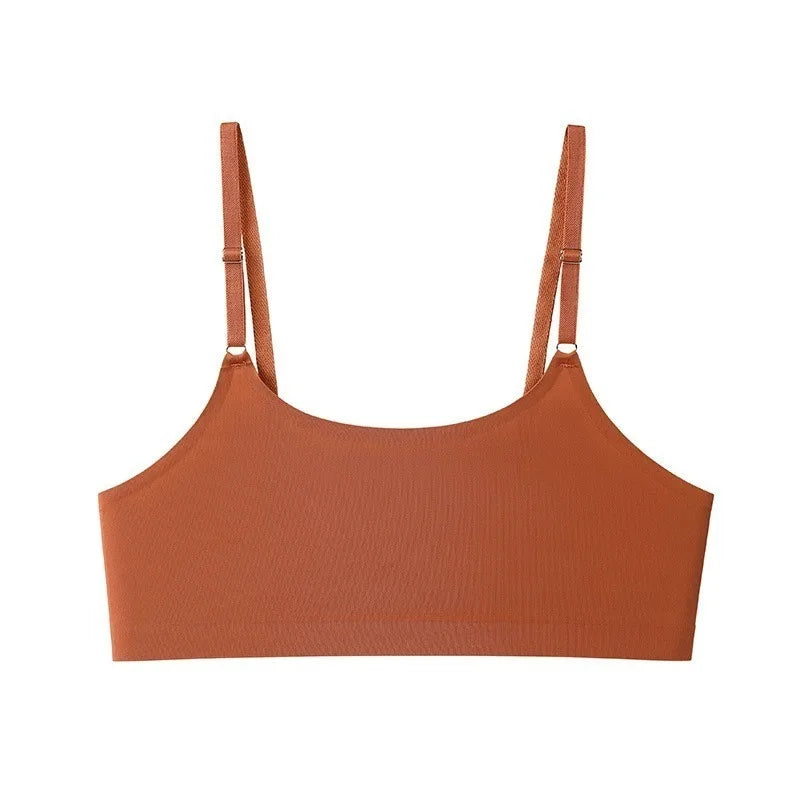 ZXYOUPING Ice Silk Seamless Bra Beauty Back Sports Yoga Bra Top No Chest Pad Wireless Bra Plus Size Underwear