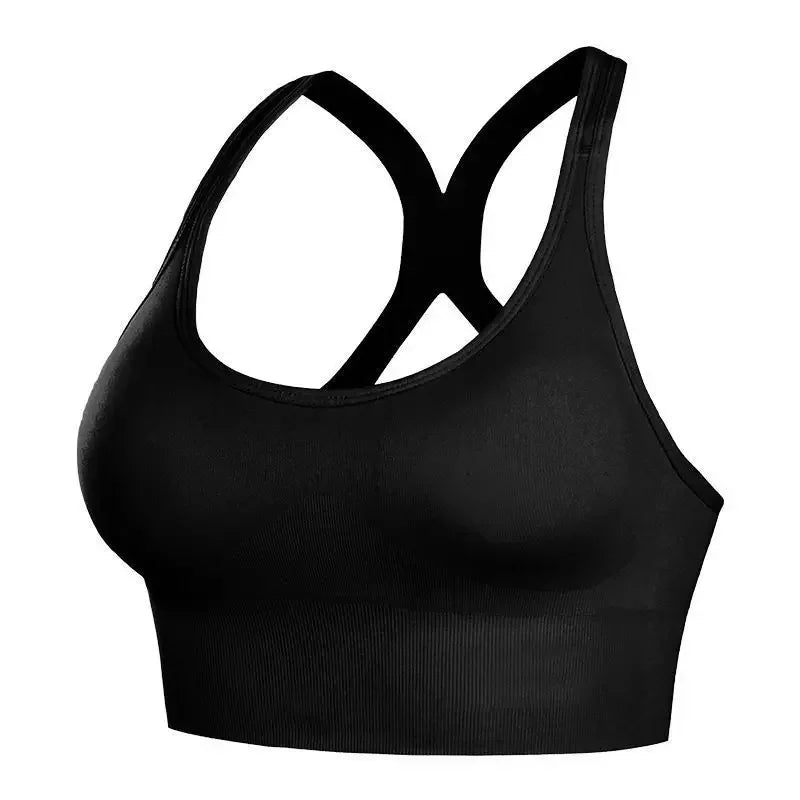 New Women Four Season No Steel Ring Gathering Bra Fashionable U-neck Sports Seamless Shock-absorbing Anti Glare Women Underwear