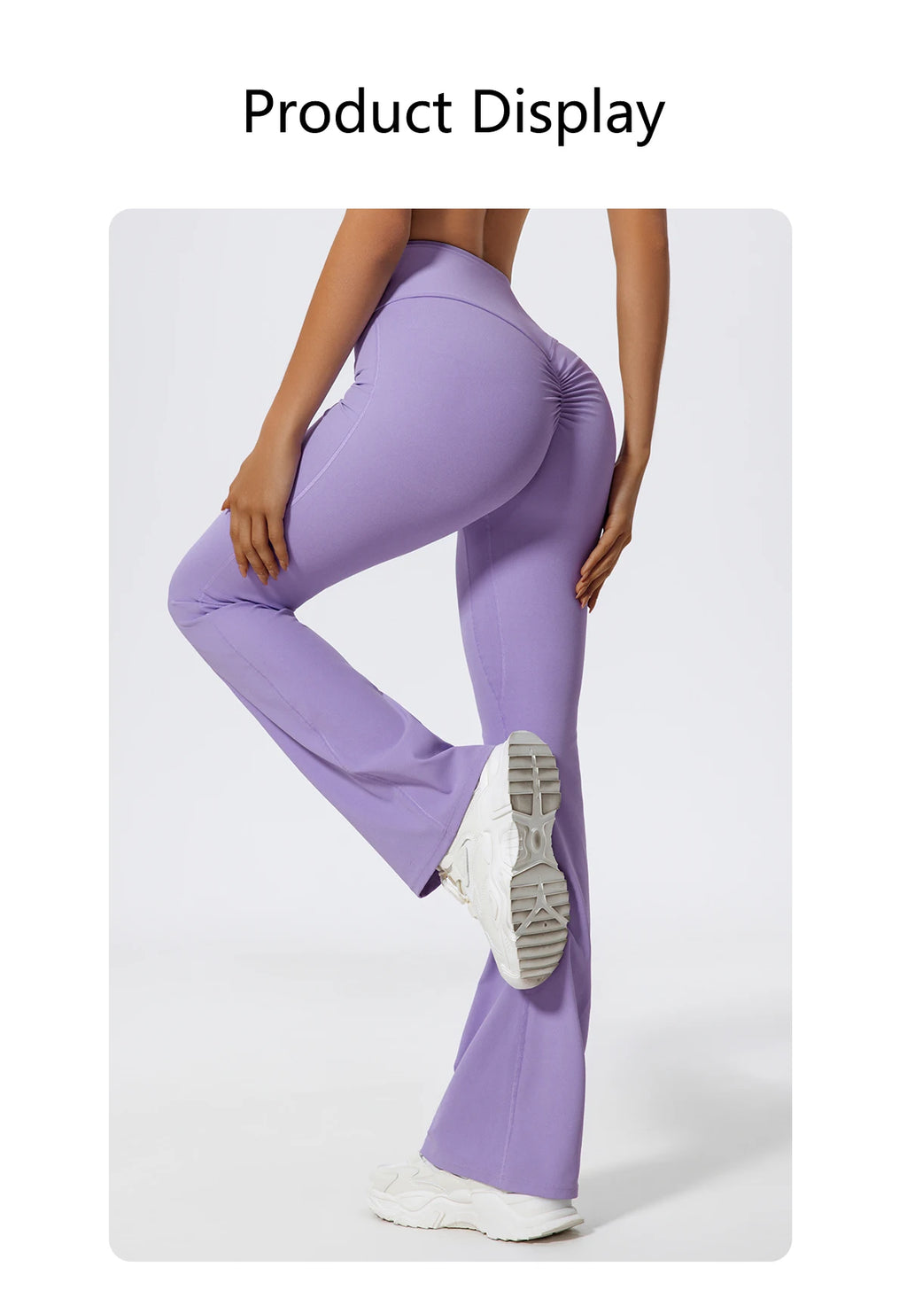 Hearuisavy Straight-Leg Sports Pants Gym Clothing Pilates Fitness Tights Naked Feeling Compression Wide Leg Yoga Leggings Women