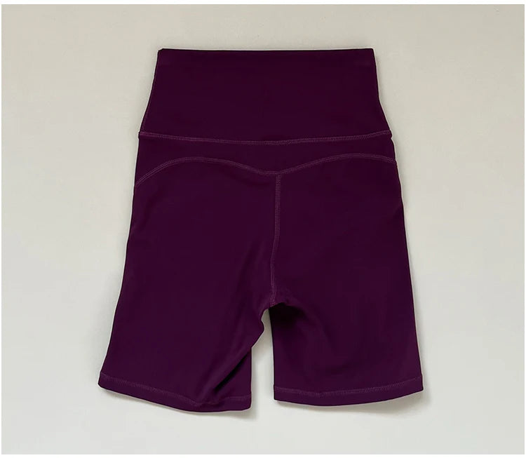 High waisted and hip lifting peach hip sports shorts for women in summer  feeling yoga and fitness pants for running and cycling