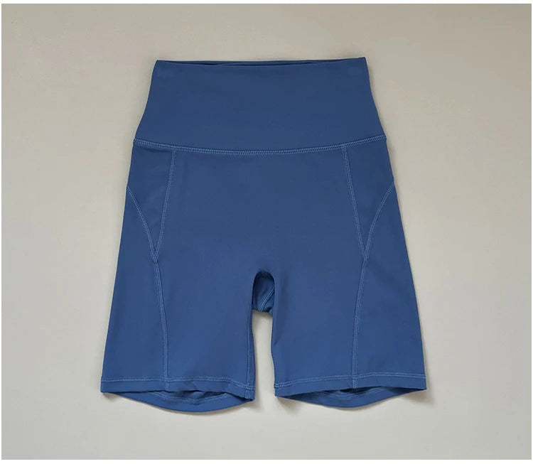 High waisted and hip lifting peach hip sports shorts for women in summer  feeling yoga and fitness pants for running and cycling