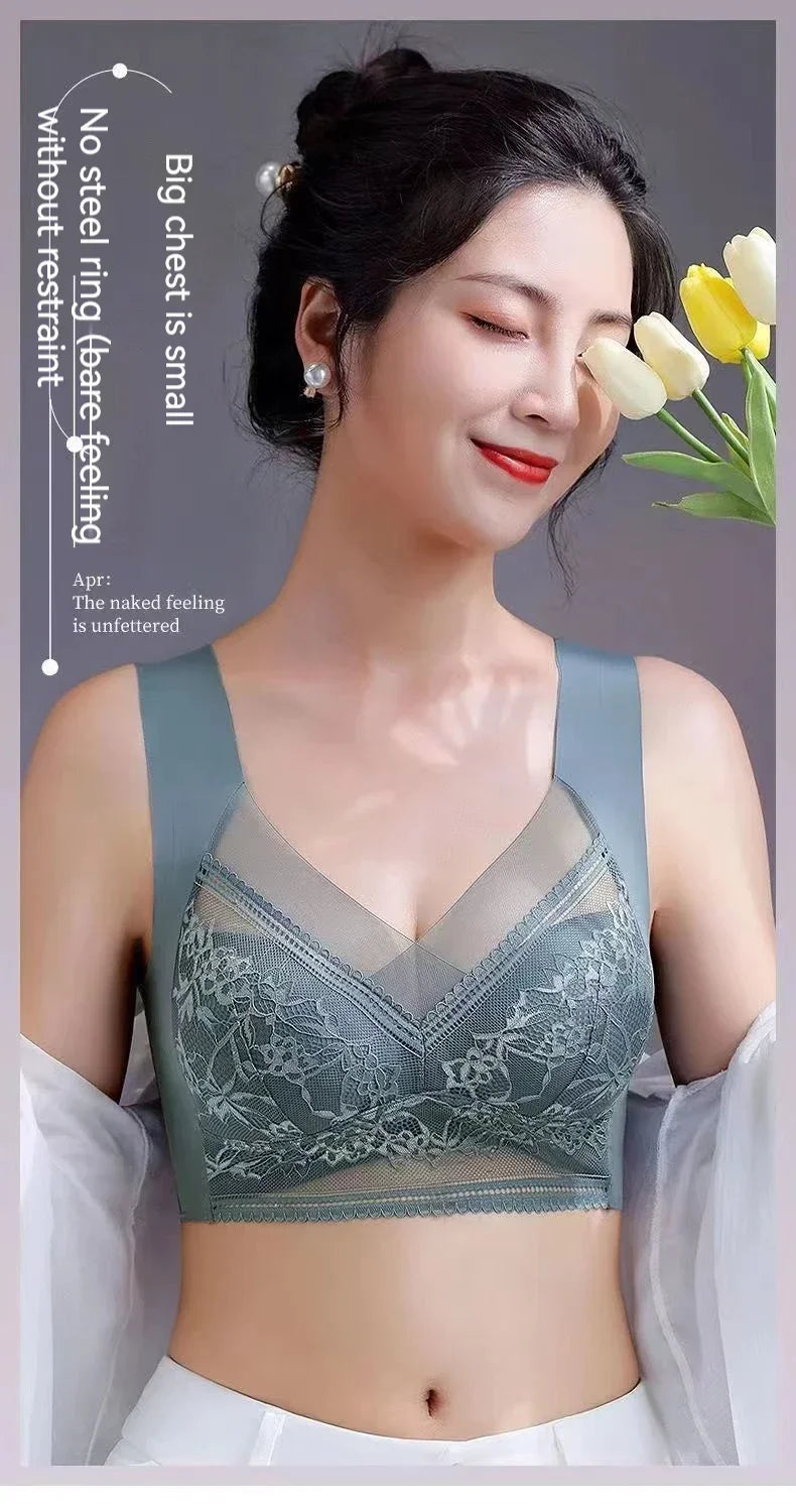 Women's Outdoor Sports Fitnes  Anti Glare Bra Four Season Large Size Vest Style Underwear Sexy Lingerie Bras  Bustier Active Bra