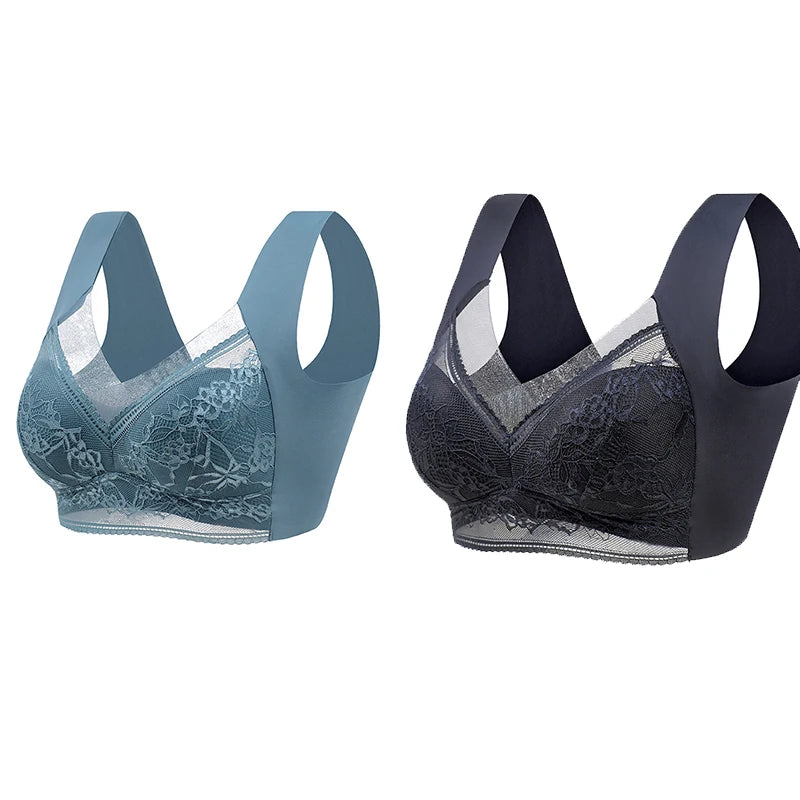 Women's Outdoor Sports Fitnes  Anti Glare Bra Four Season Large Size Vest Style Underwear Sexy Lingerie Bras  Bustier Active Bra