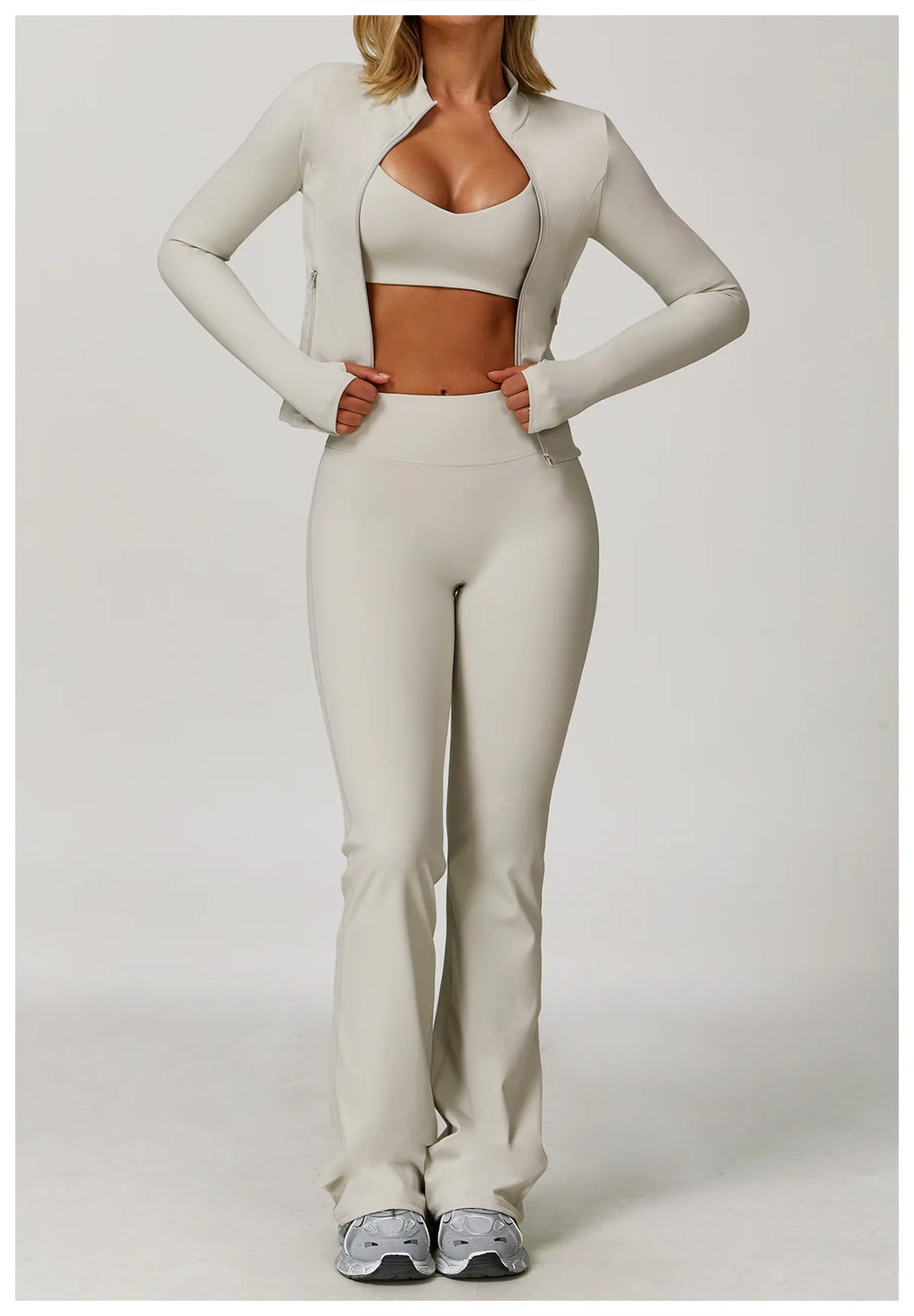 2/3PCS Yoga Suit Sports Set Gym Set Women Tracksuit Running Workout Clothes Long Sleeve Sports Bra Athletic Wear Yoga Clothing