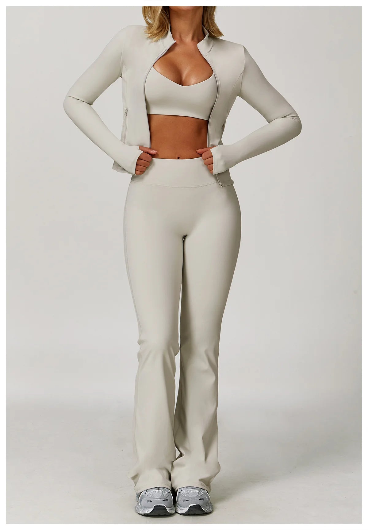 2/3PCS Yoga Suit Sports Set Gym Set Women Tracksuit Running Workout Clothes Long Sleeve Sports Bra Athletic Wear Yoga Clothing