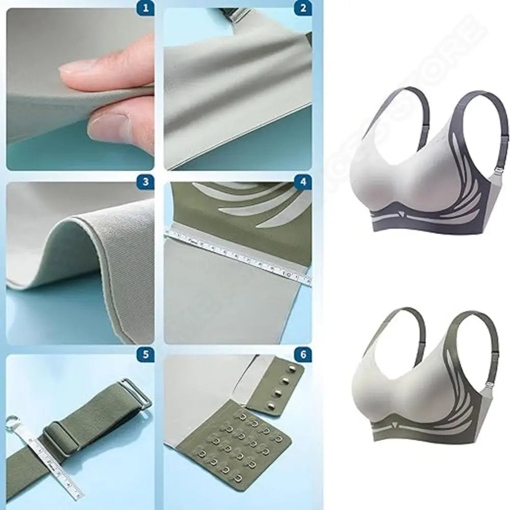 Soft Seamless Wireless Deep V Bra Shockproof Close-fitting Brassiere for Women Lingerie No Trace Push Up Underwear Running