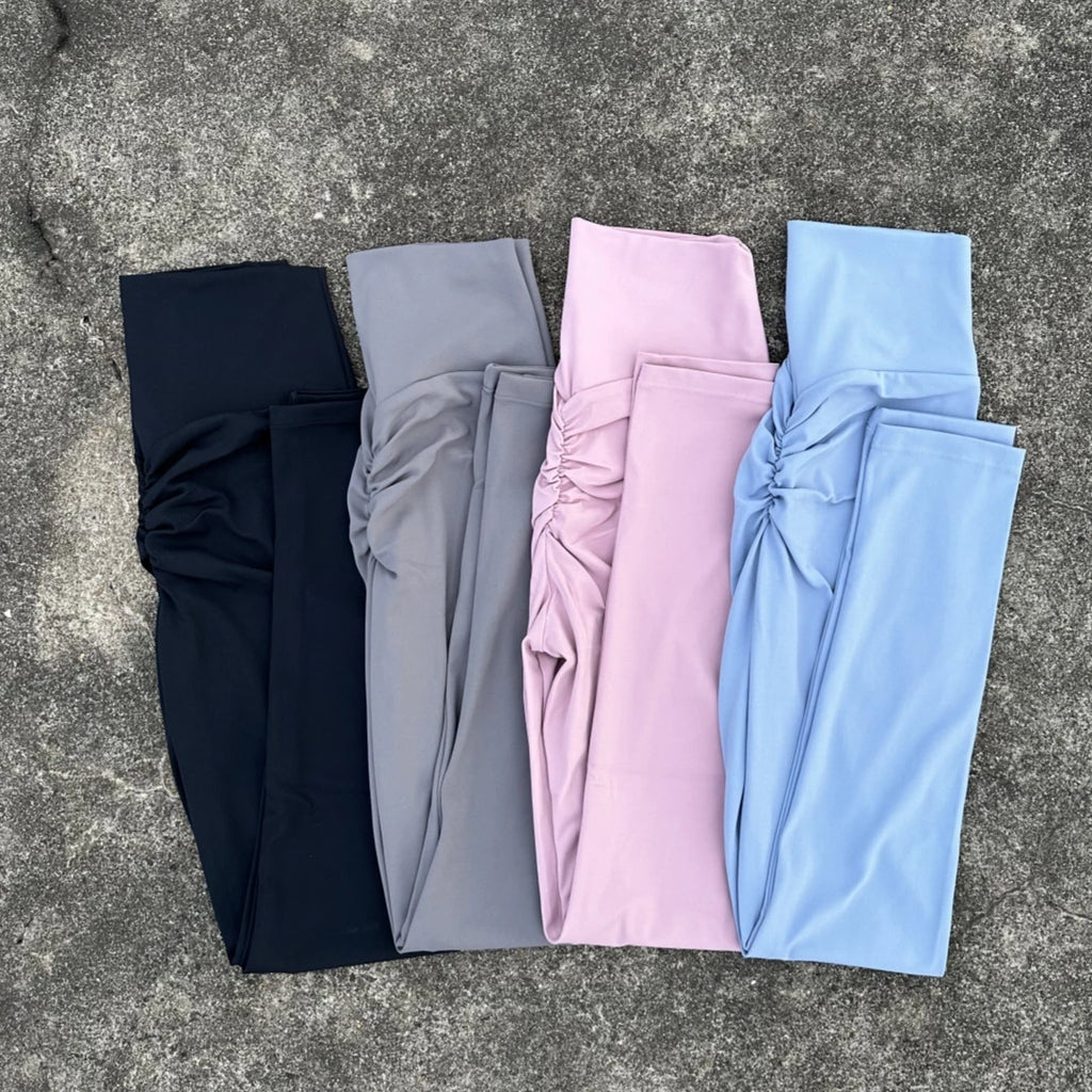 Sexy Butter Solid Color Women Back Waist Scrunch Tight Yoga Legging Athletic Soft Gym Sports Pants Jogging Squat proof