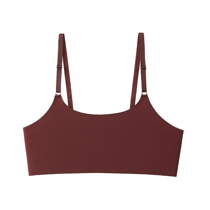 ZXYOUPING Ice Silk Seamless Bra Beauty Back Sports Yoga Bra Top No Chest Pad Wireless Bra Plus Size Underwear