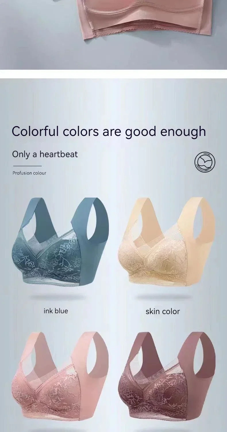 Women's Outdoor Sports Fitnes  Anti Glare Bra Four Season Large Size Vest Style Underwear Sexy Lingerie Bras  Bustier Active Bra