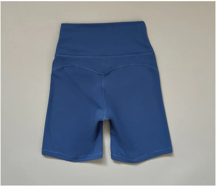 High waisted and hip lifting peach hip sports shorts for women in summer  feeling yoga and fitness pants for running and cycling