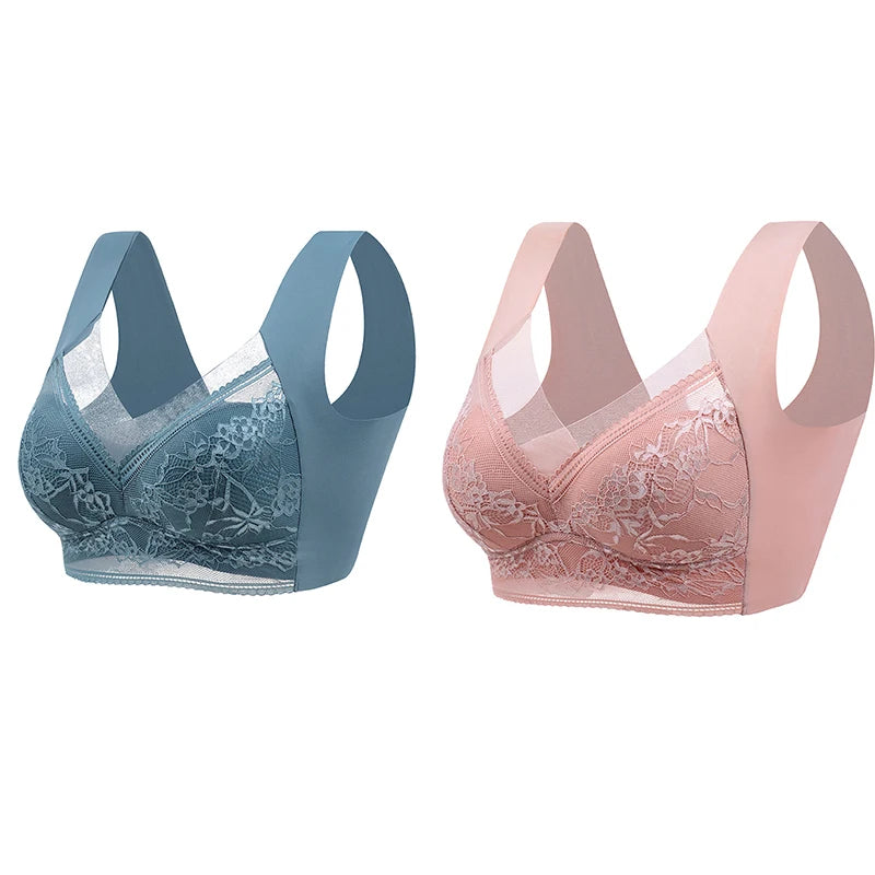 Women's Outdoor Sports Fitnes  Anti Glare Bra Four Season Large Size Vest Style Underwear Sexy Lingerie Bras  Bustier Active Bra