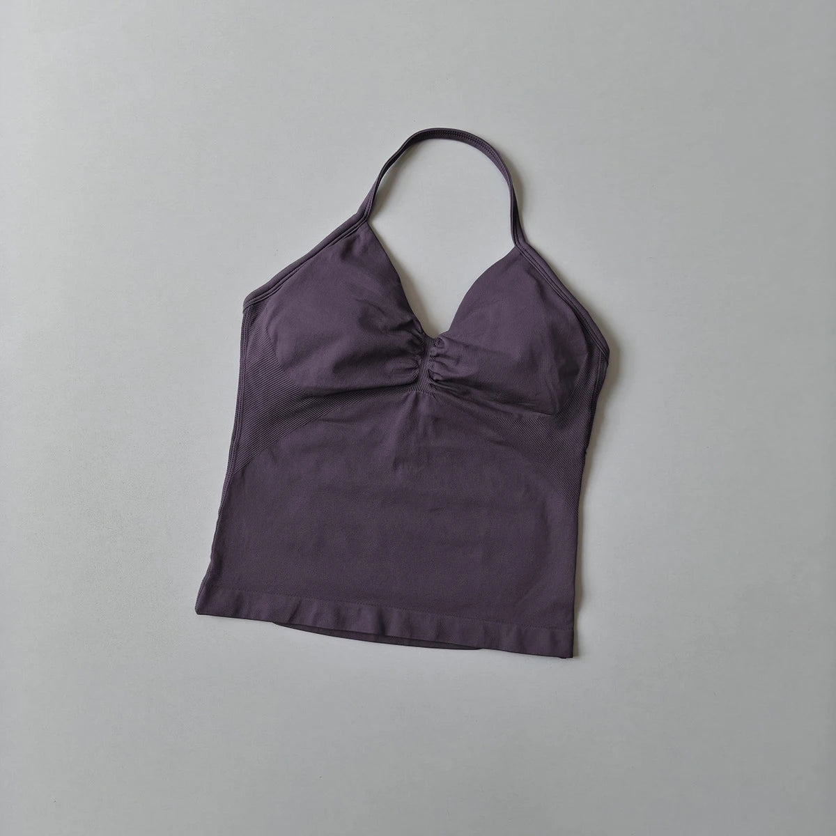 NO LOGO Women's Longline Strappy Backless Gym Top Scrunch Workout Open Back Bra Tank Top for Running Yoga Shirt