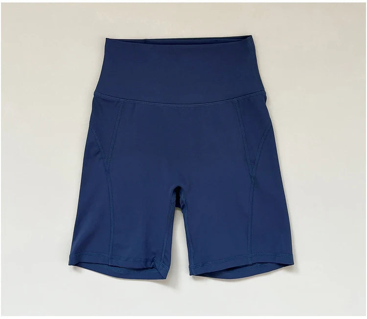 High waisted and hip lifting peach hip sports shorts for women in summer  feeling yoga and fitness pants for running and cycling