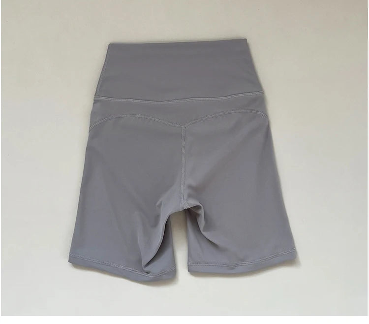 High waisted and hip lifting peach hip sports shorts for women in summer  feeling yoga and fitness pants for running and cycling