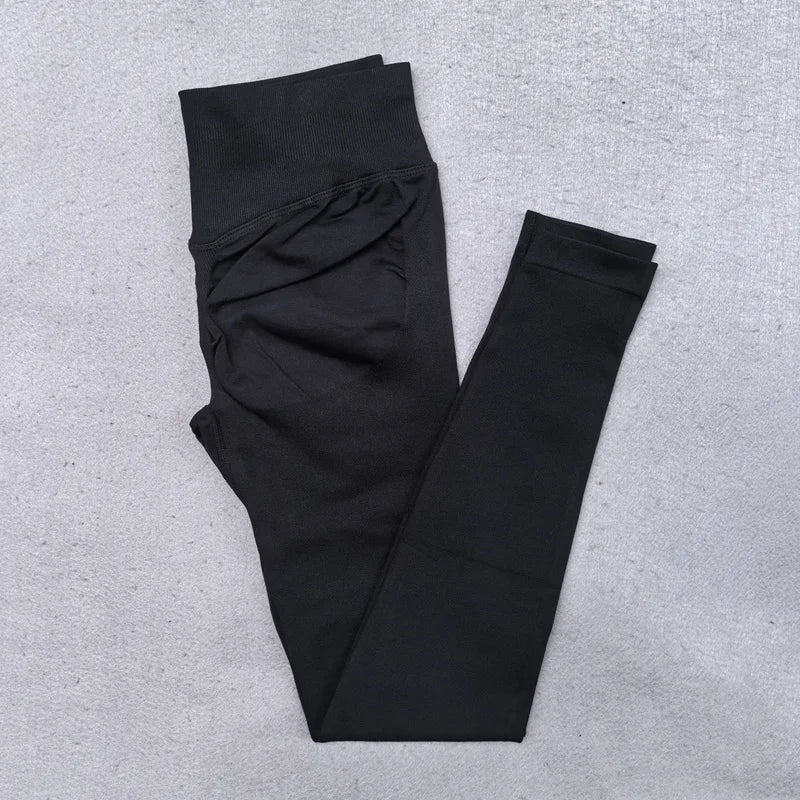 Seamless Yoga Set Women 2Pcs Padded Halter Tank Top Scrunch Butt Lifting Gym Leggings Set Woman Sportswear Workout Clothes