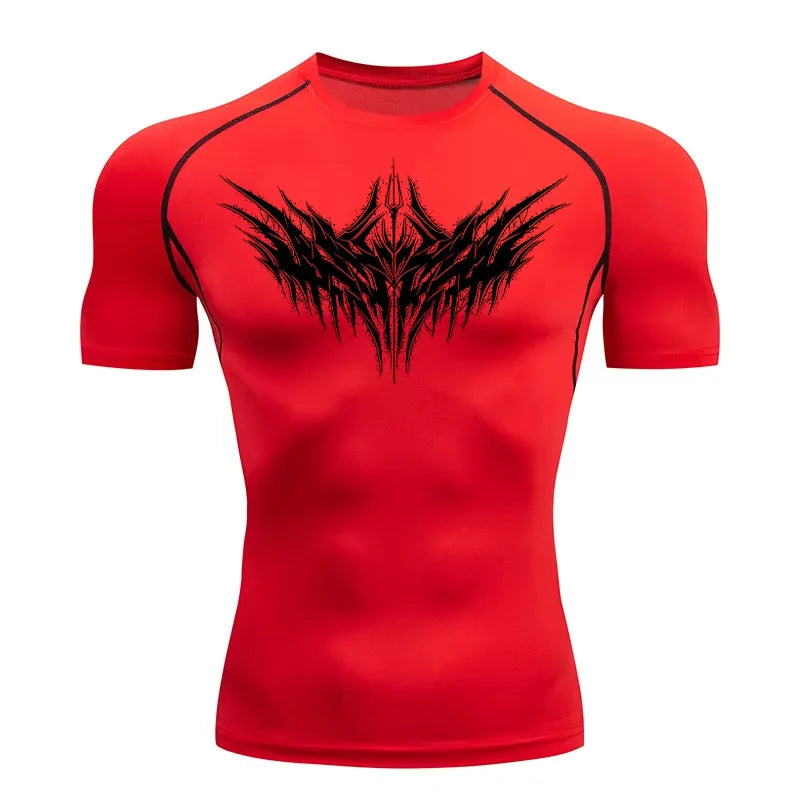 Y2K Compression Shirt Men Fitness Gym Sport Running T-Shirt Rashgard Tops Tee Quick Dry Short Sleeve T-Shirt For Men 933