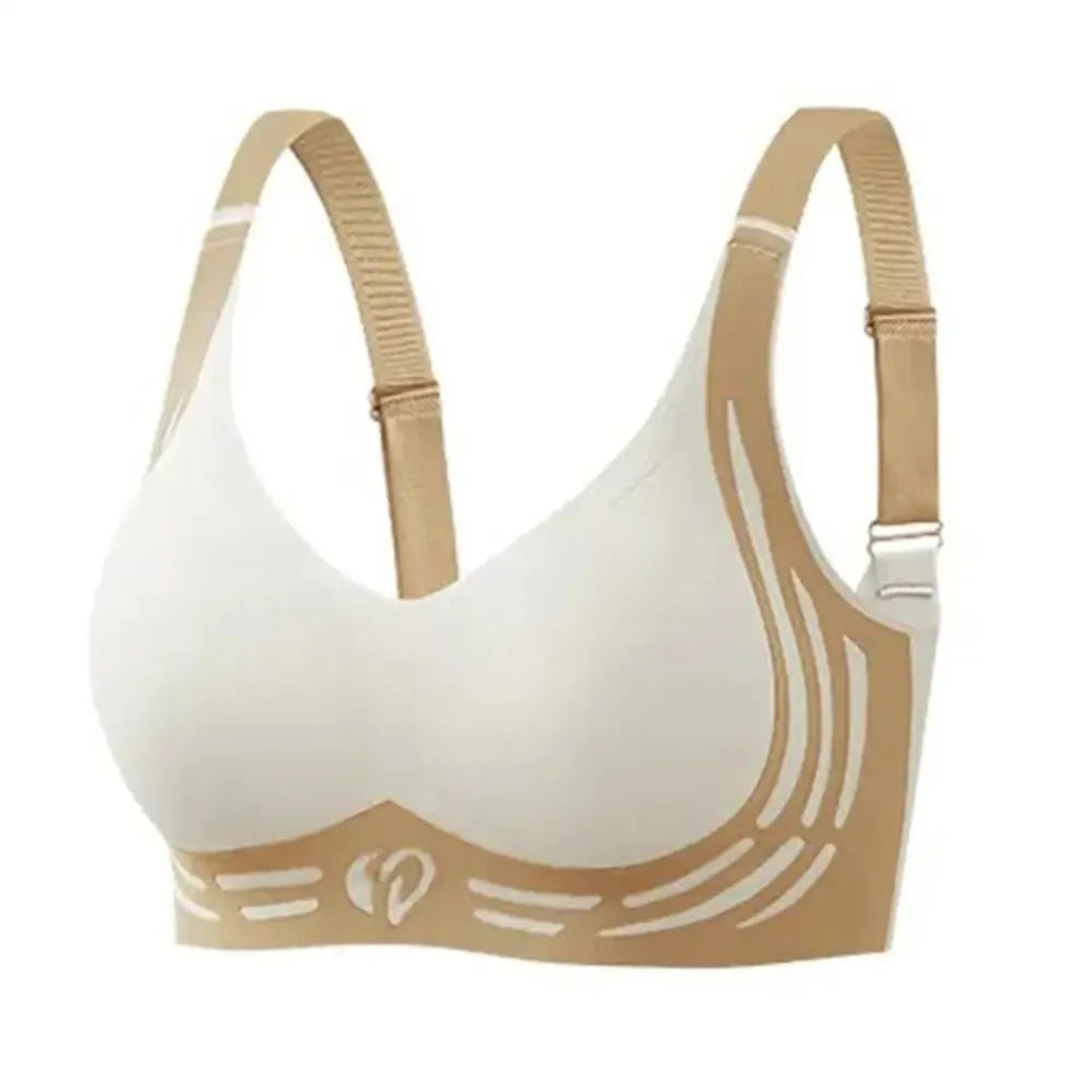 Soft Seamless Wireless Deep V Bra Shockproof Close-fitting Brassiere for Women Lingerie No Trace Push Up Underwear Running