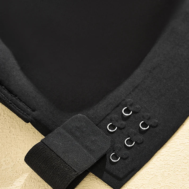 Women's Push-Up Wireless Bra Lightweight Comfort Style with Side Closure Cross-Back Straps Seamless Breathable Sports Bra