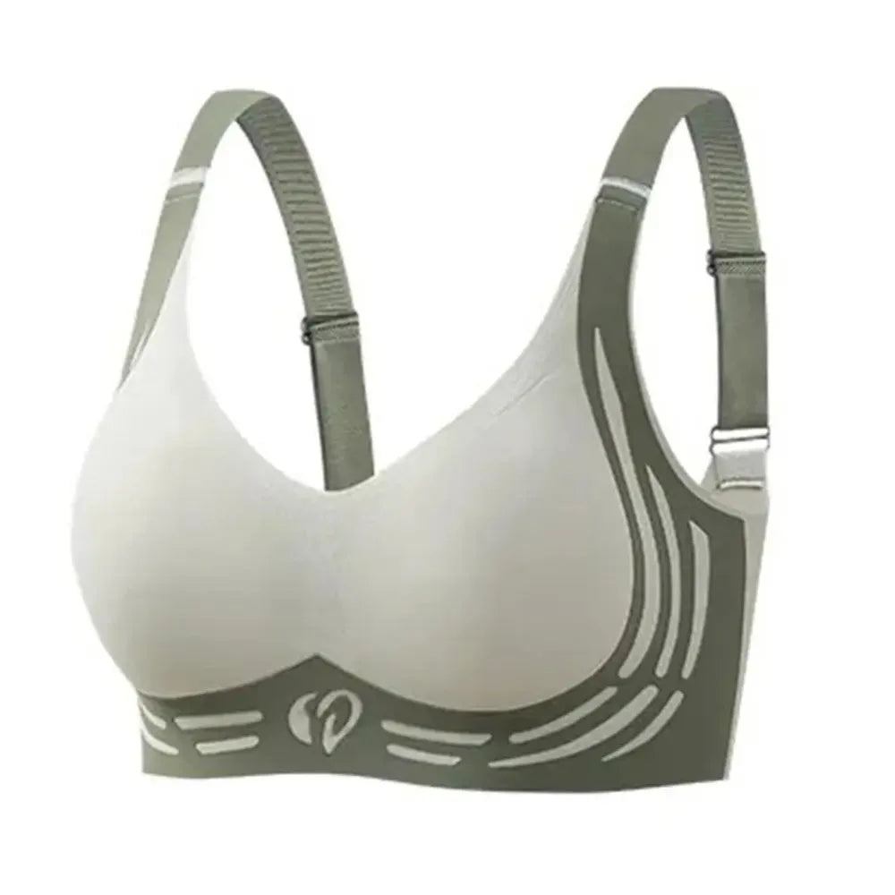 Soft Seamless Wireless Deep V Bra Shockproof Close-fitting Brassiere for Women Lingerie No Trace Push Up Underwear Running