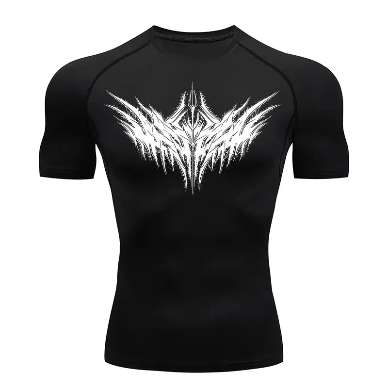 Y2K Compression Shirt Men Fitness Gym Sport Running T-Shirt Rashgard Tops Tee Quick Dry Short Sleeve T-Shirt For Men 933