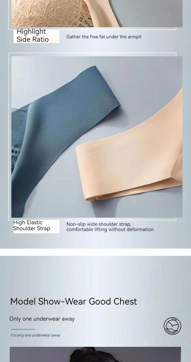 Women's Outdoor Sports Fitnes  Anti Glare Bra Four Season Large Size Vest Style Underwear Sexy Lingerie Bras  Bustier Active Bra