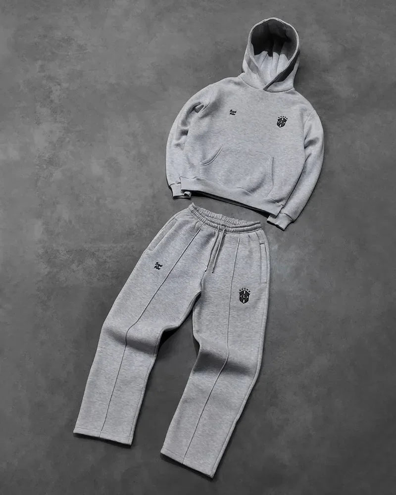 Y2k Men Clothing set Punk Street retroGothic tracksuit Harajuku Trend Hip Hop personality pattern embroidery oversized tracksuit