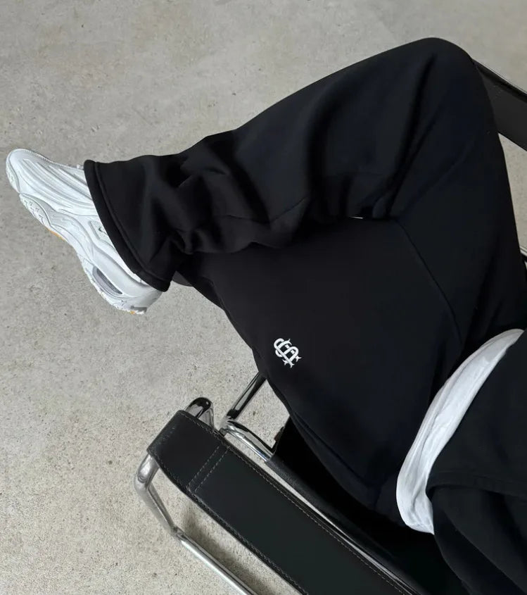 Fashion Embroidery Spring and Autumn Men's Pants Hip Hop Street Wear Casual Sports Pants Loose Y2K Zipper Hip Hop Men's Pants