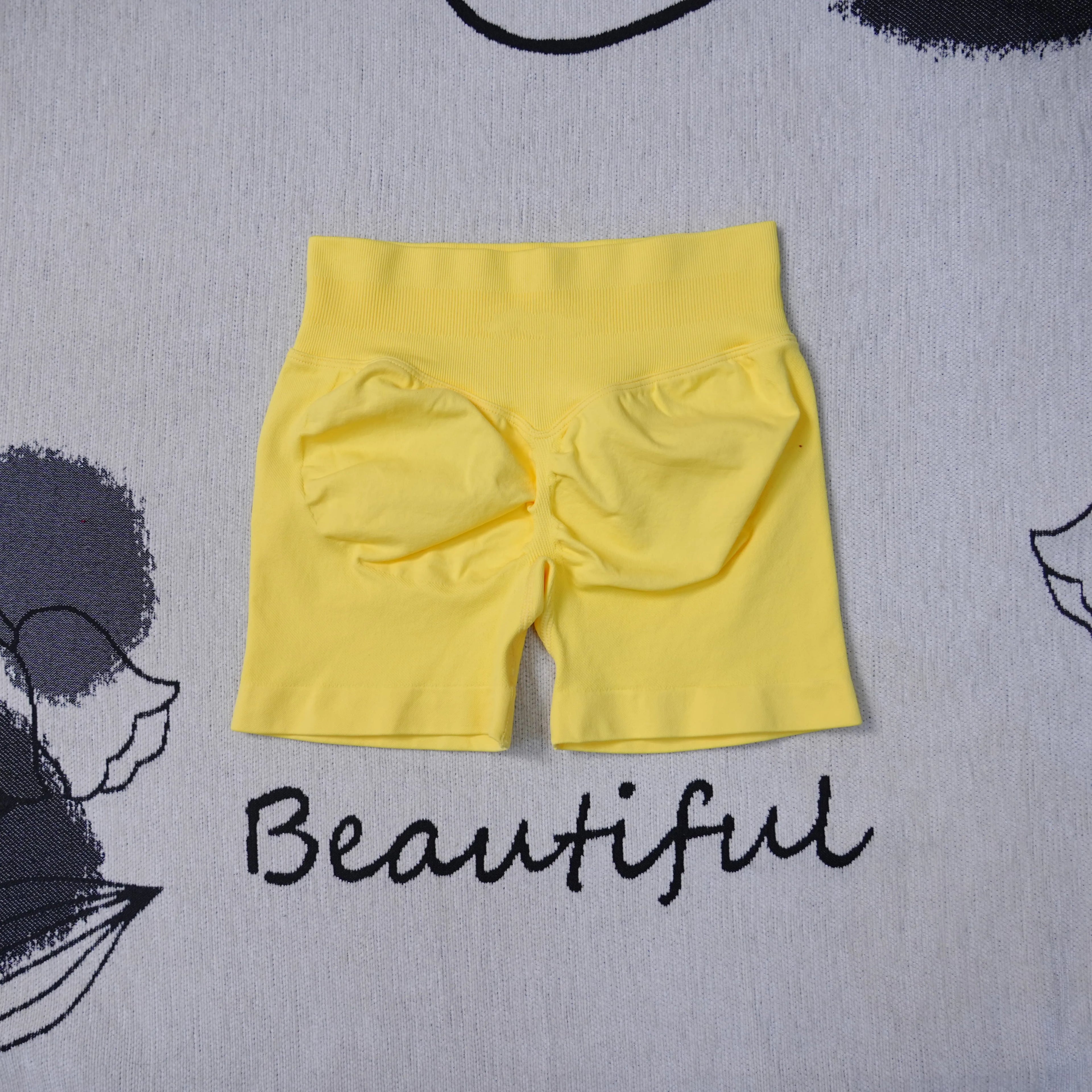 DF Dynamic Shorts 4.5" Women's Seamless Yoga Shorts High Waisted Butt Lifting Breathable Workout Gym Running Comfort