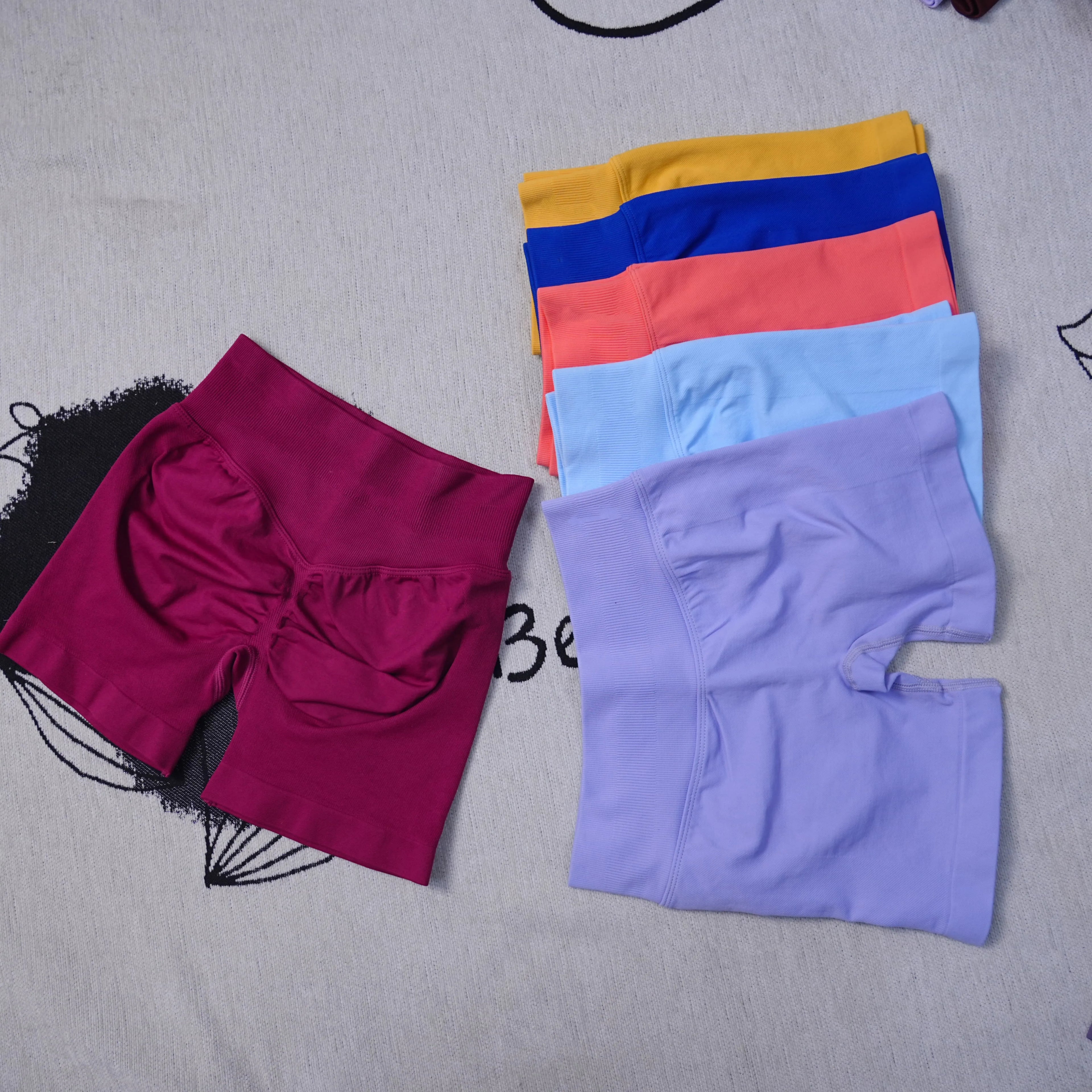 DF Dynamic Shorts 4.5" Women's Seamless Yoga Shorts High Waisted Butt Lifting Breathable Workout Gym Running Comfort