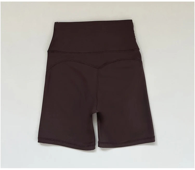 High waisted and hip lifting peach hip sports shorts for women in summer  feeling yoga and fitness pants for running and cycling