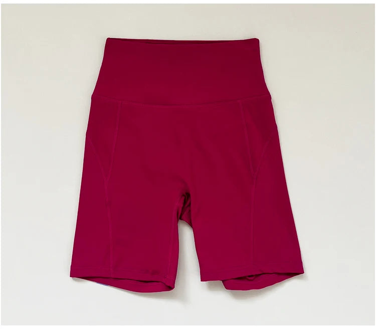 High waisted and hip lifting peach hip sports shorts for women in summer  feeling yoga and fitness pants for running and cycling