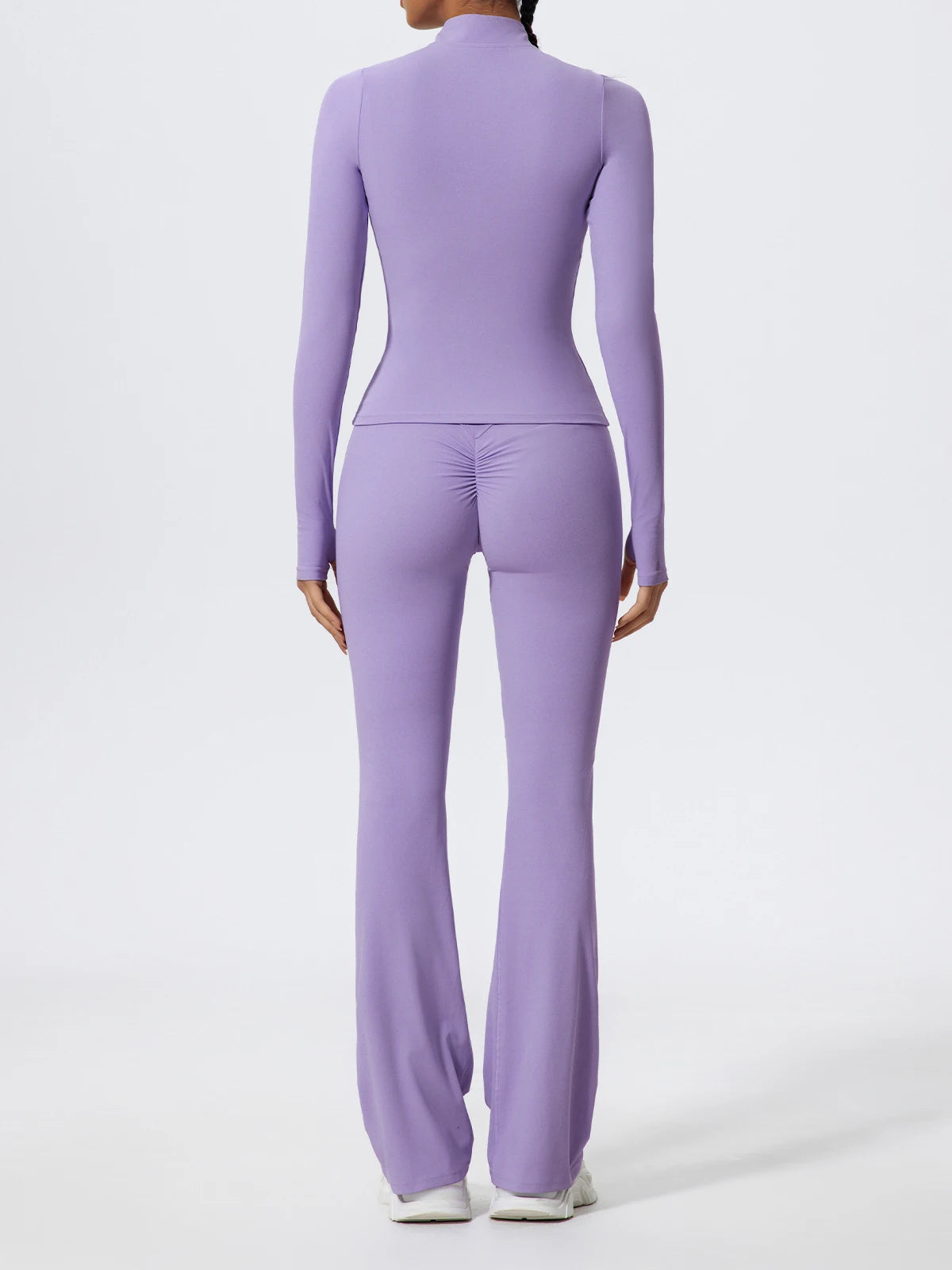 Hearuisavy Straight-Leg Sports Pants Gym Clothing Pilates Fitness Tights Naked Feeling Compression Wide Leg Yoga Leggings Women