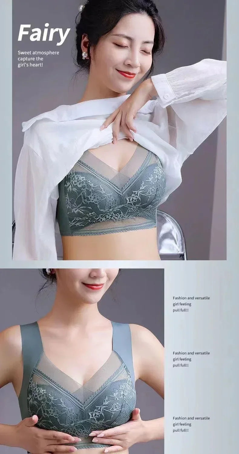 Women's Outdoor Sports Fitnes  Anti Glare Bra Four Season Large Size Vest Style Underwear Sexy Lingerie Bras  Bustier Active Bra