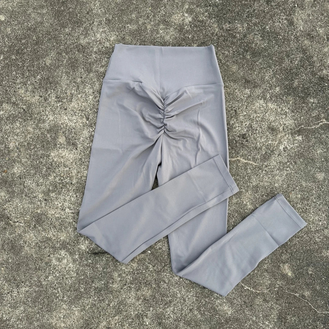 Sexy Butter Solid Color Women Back Waist Scrunch Tight Yoga Legging Athletic Soft Gym Sports Pants Jogging Squat proof