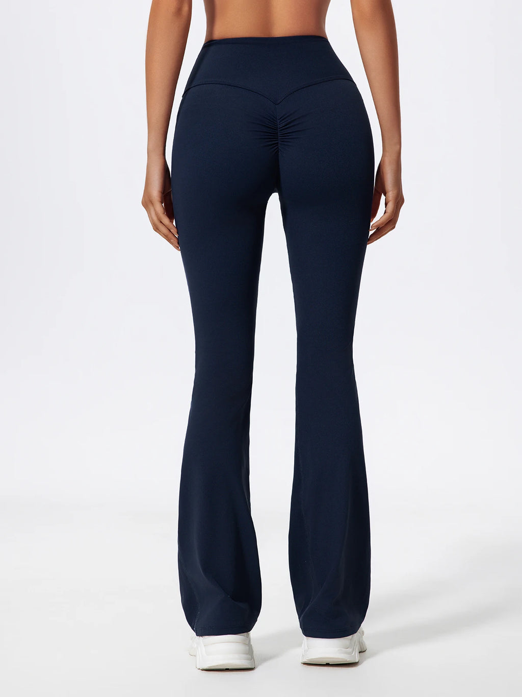 Hearuisavy Straight-Leg Sports Pants Gym Clothing Pilates Fitness Tights Naked Feeling Compression Wide Leg Yoga Leggings Women