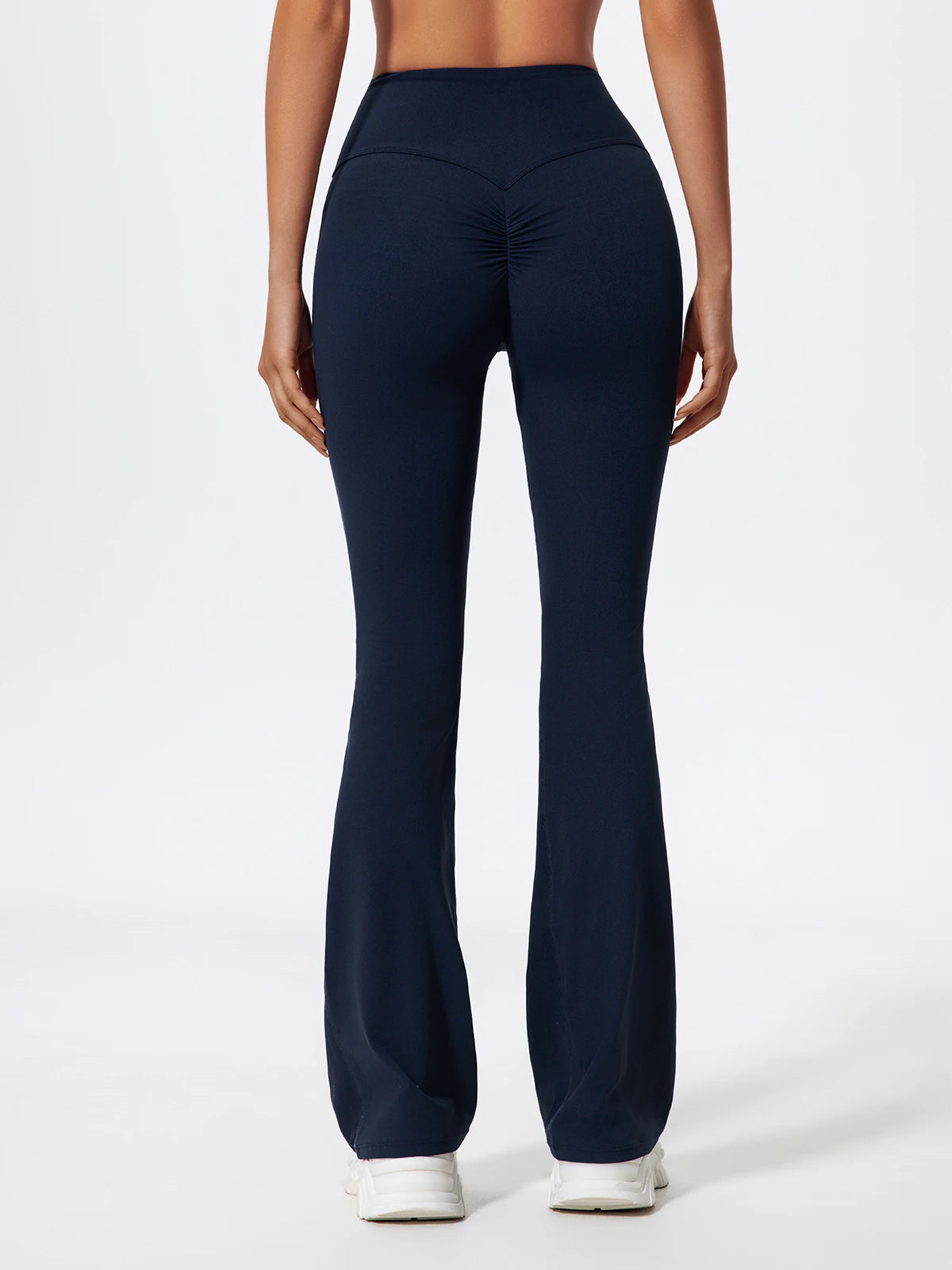 Hearuisavy Straight-Leg Sports Pants Gym Clothing Pilates Fitness Tights Naked Feeling Compression Wide Leg Yoga Leggings Women